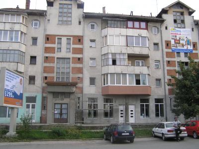 En rumänsk stad där vi stannade till för att proviantera.